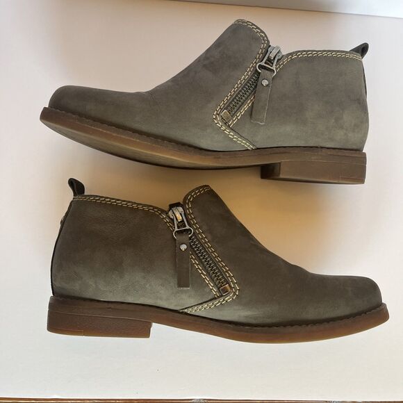Hush Puppies Mazin Cayto, Women Chukka Ankle, Gray, Side Zip, Comfort Boots Sz 7 - Picture 8 of 16